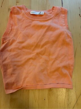 Altar’d State Sleeveless Knit Tank Top in Coral